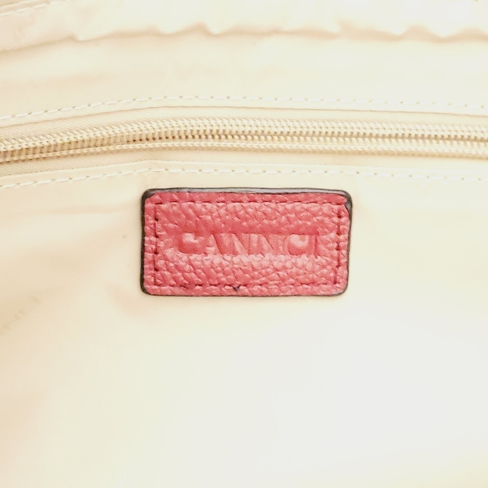 Cannci Soft Pebbled Leather Oversized Shoulder Bag Studded Large Red Tote Spring - Picture 14 of 16